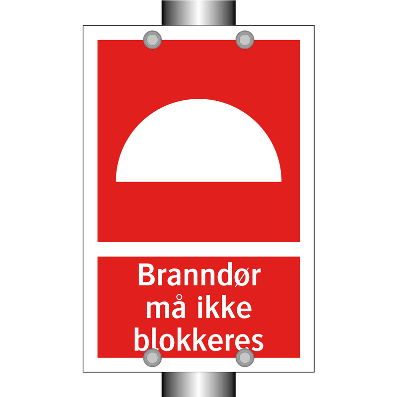 Branndør må ikke blokkeres