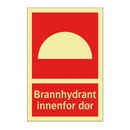 Brannhydrant innenfor dør