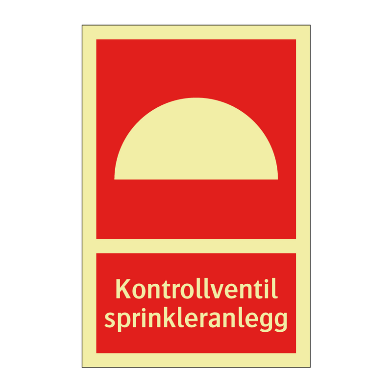 Kontrollventil sprinkleranlegg