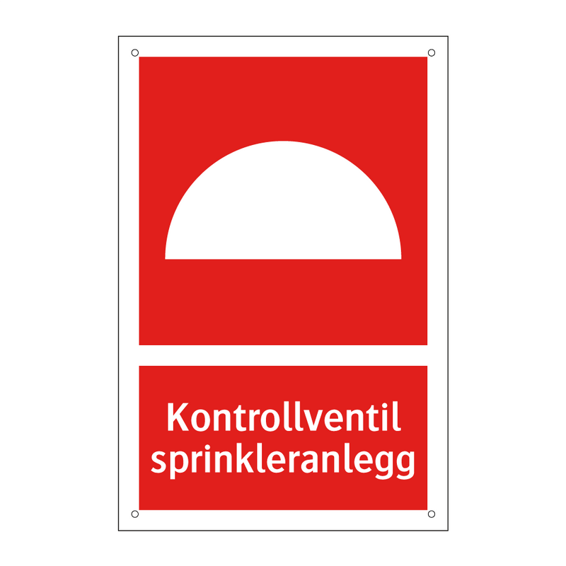 Kontrollventil sprinkleranlegg