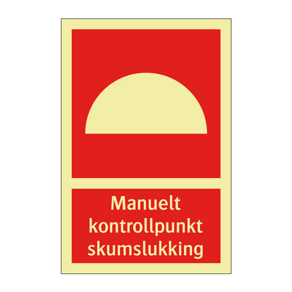 Manuelt kontrollpunkt skumslukking