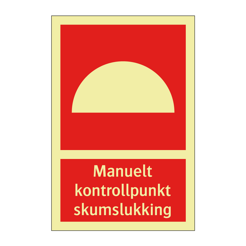 Manuelt kontrollpunkt skumslukking