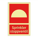 Sprinkler stoppventil