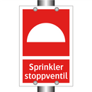Sprinkler stoppventil