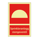 Sprinkleranlegg stengeventil