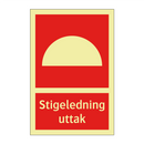 Stigeledning uttak