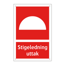 Stigeledning uttak