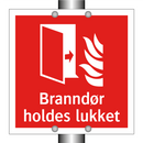 Branndør holdes lukket