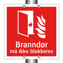 Branndør må ikke blokkeres