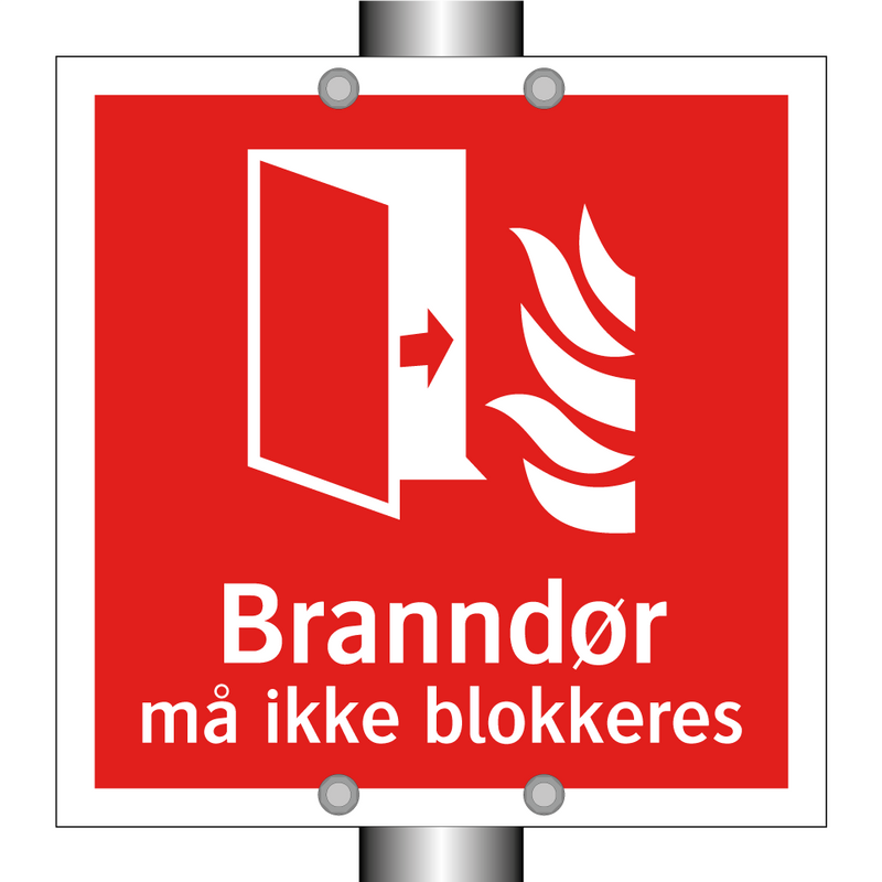 Branndør må ikke blokkeres