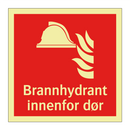 Brannhydrant innenfor dør