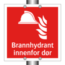 Brannhydrant innenfor dør