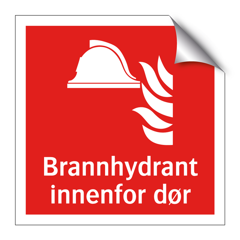 Brannhydrant innenfor dør