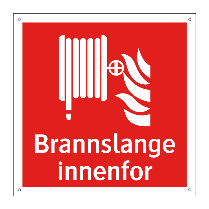 Brannslange innenfor