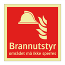 Brannutstyr området må ikke sperres
