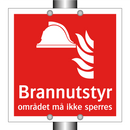 Brannutstyr området må ikke sperres