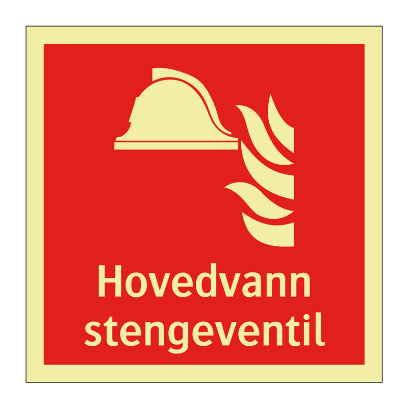 Hovedvann stengeventil