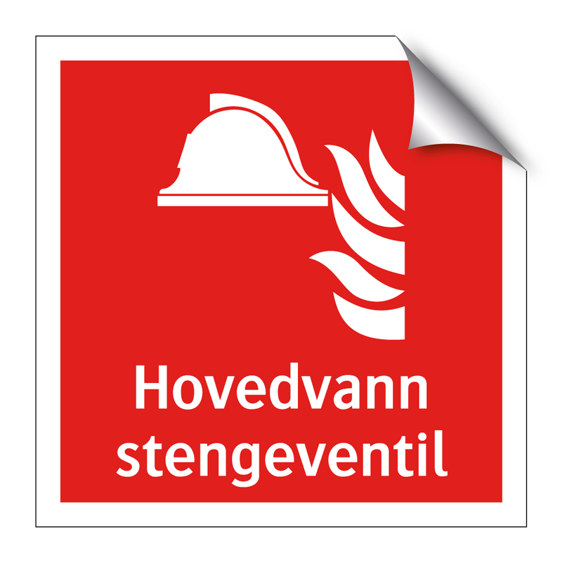 Hovedvann stengeventil