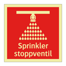 Sprinkler stoppventil
