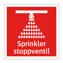 Sprinkler stoppventil