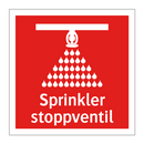 Sprinkler stoppventil