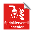 Sprinklerventil innenfor