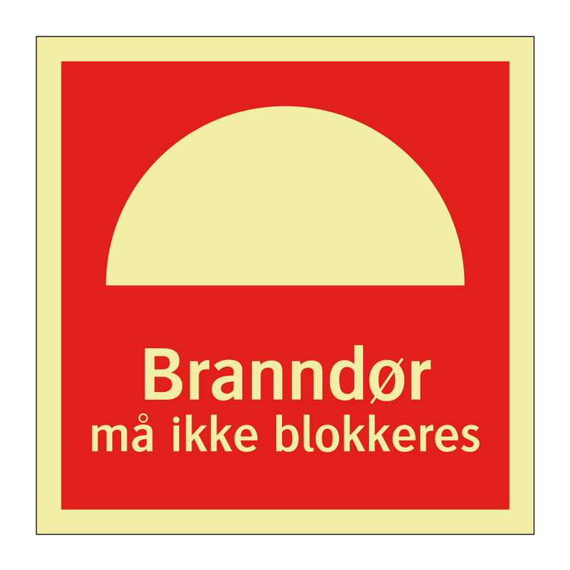 Branndør må ikke blokkeres