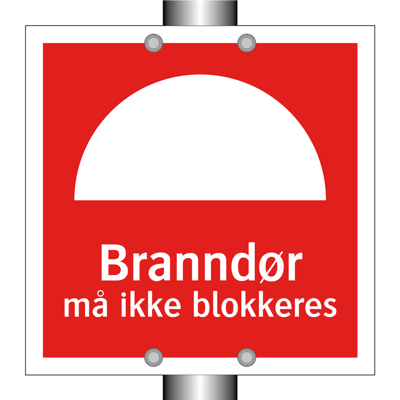 Branndør må ikke blokkeres
