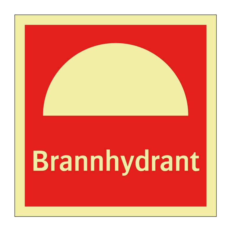 Brannhydrant innenfor dør