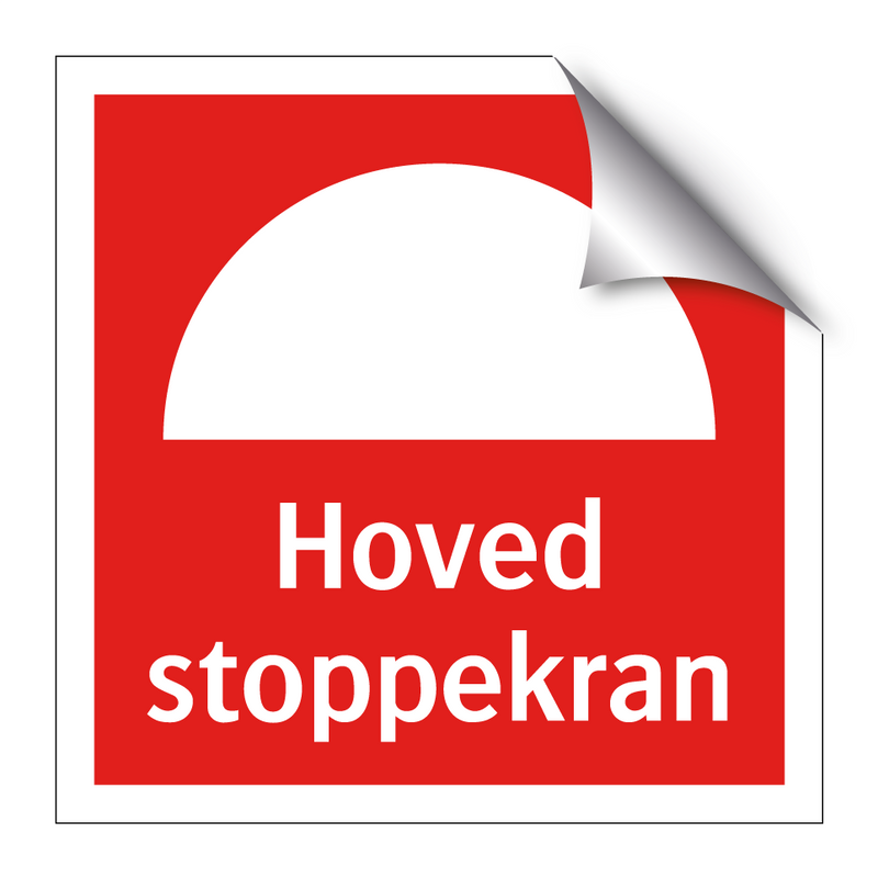 Hoved stoppekran & Hoved stoppekran & Hoved stoppekran & Hoved stoppekran & Hoved stoppekran