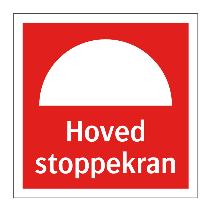 Hoved stoppekran