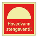Hovedvann stengeventil