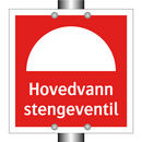 Hovedvann stengeventil