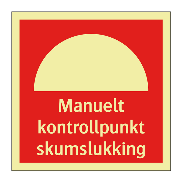 Manuelt kontrollpunkt skumslukking
