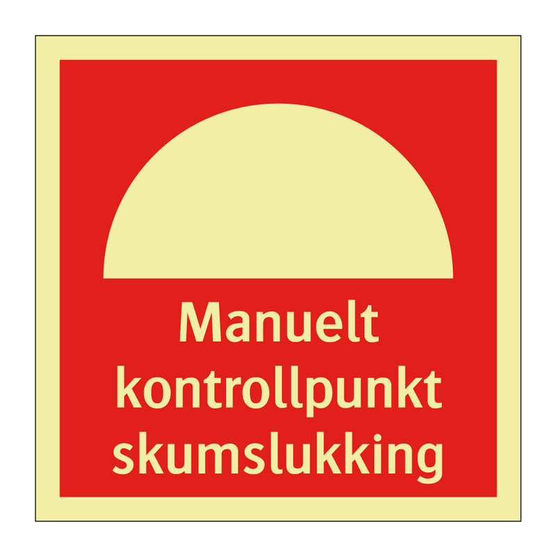 Manuelt kontrollpunkt skumslukking
