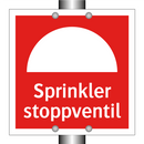 Sprinkler stoppventil