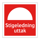 Stigeledning uttak