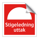 Stigeledning uttak