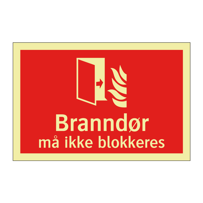 Branndør må ikke blokkeres