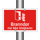 Branndør må ikke blokkeres