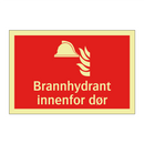 Brannhydrant innenfor dør