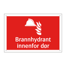 Brannhydrant innenfor dør