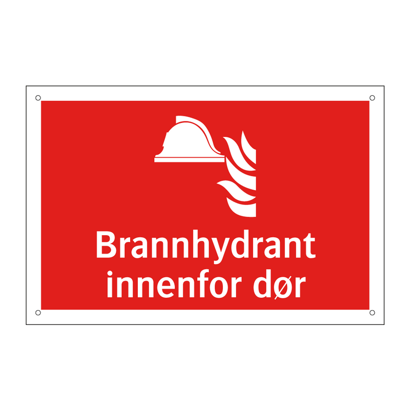 Brannhydrant innenfor dør