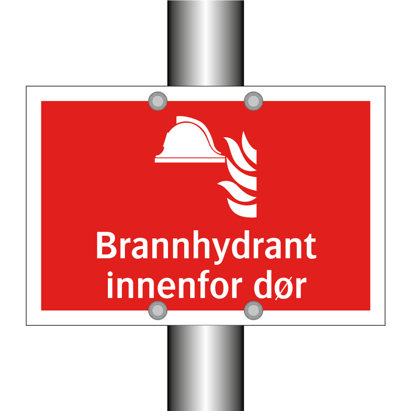 Brannhydrant innenfor dør