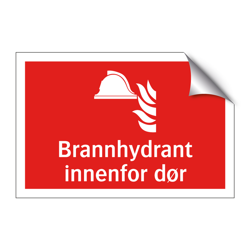 Brannhydrant innenfor dør