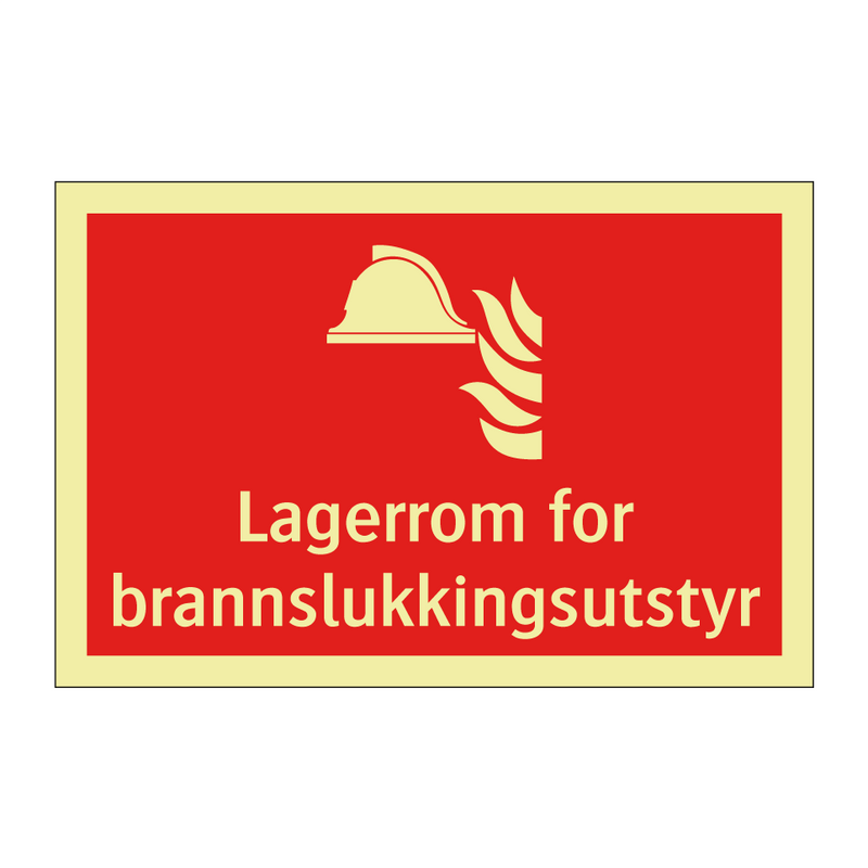 Lagerrom for brannslukkingsutstyr