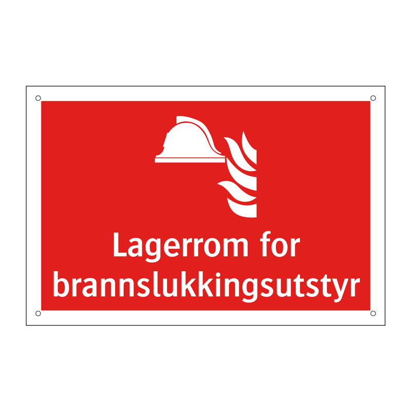 Lagerrom for brannslukkingsutstyr