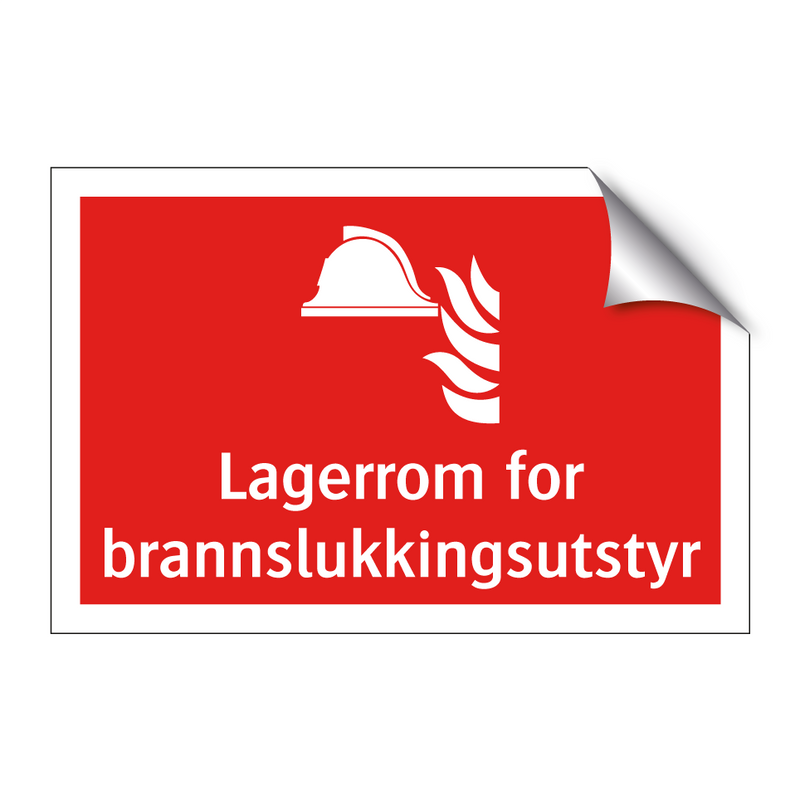 Lagerrom for brannslukkingsutstyr