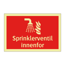 Sprinklerventil innenfor
