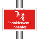 Sprinklerventil innenfor